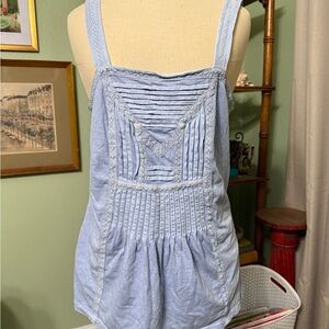 Anthropologie Light Blue Sleeveless Blouse